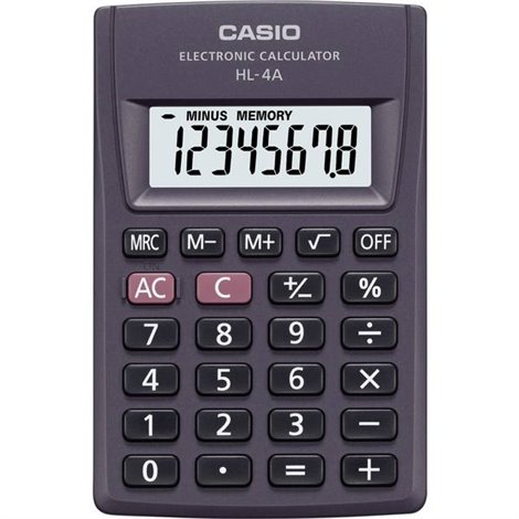 Calcolatrice tascabile Antracite Display (cifre): 8 a batteria (L x A x P) 56 x 9 x 87 mm