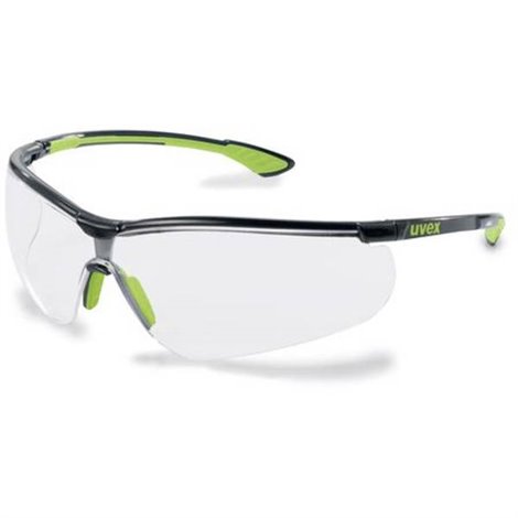sportstyle Occhiali di protezione incl. Protezione raggi UV Verde, Nero EN 166, EN 170 DIN 166, DIN 170