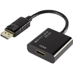 DisplayPort / HDMI Adattatore [1x Spina DisplayPort - 1x Presa HDMI] Nero contatti connettore