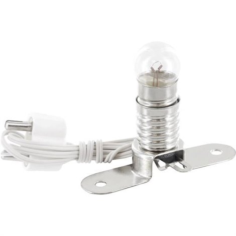 Microlampadina 4.50 V 0.90 W Attacco E10 Trasparente 1 pz.