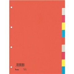 Leitz Ordnerregister Divisore DIN A4 blank Cartone riciclato Multicolore 10 schede 97410