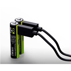 LoopEnergy AAA USB-C Micro-Akku 900mWh 2 St. Batteria ricaricabile Ministilo (AAA) Li-Ion 600 mAh 1.5 V 2
