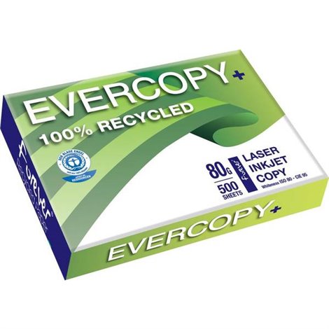Evercopy+ Carta riciclata per stampante DIN A4 80 g/m² 500 Foglio