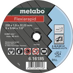 Flexiarapid Disco di taglio dritto 230 mm 25 pz. Metallo