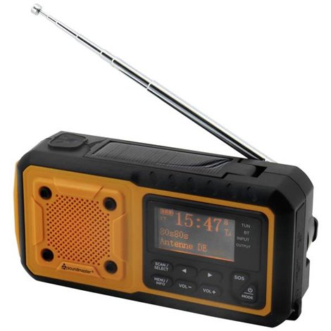 Radio per esterni DAB+, FM Radio di emergenza, Bluetooth, USB Funzione di carica della batteria ,