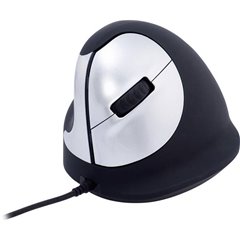 HE Break () Mouse ergonomico USB Nero / Argento 5 Tasti 500 dpi, 1500 dpi, 2000 dpi, 3500 dpi