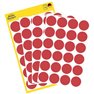 Etichetta di identificazione a forma di bollino Ø 18 mm Rosso 96 pz. A tenuta permanente Carta
