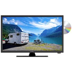 TV LED 22 pollici ERP F (A - G) CI+, DVB-C, DVB-S2, DVB-T2 HD, DVD-Player, Full HD Nero (lucido)