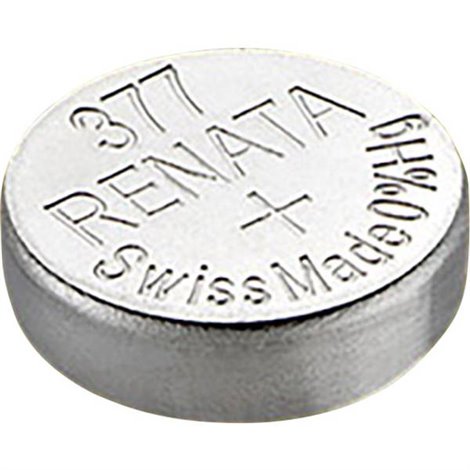 Batteria a bottone 377 1.55 V 1 pz. 24 mAh Ossido dargento SR66