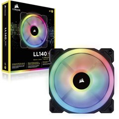 LL140 RGB Dual Light Loop Ventola per PC case Nero, RGB (L x A x P) 140 x 140 x 25 mm incl. Illuminazione LED