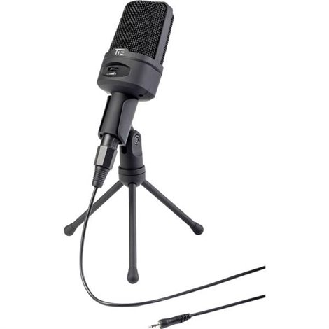 Broadcast Mic verticale Microfono per PC Tipo di trasmissione (dettaglio):Cablato incl. cavo, incl. stativo