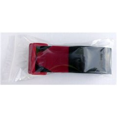 690-330-Bag Nastro a strappo con fibbia Lato morbido e lato rigido (L x L) 600 mm x 38 mm Nero, Rosso 2
