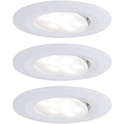 Calla Lampada a LED da incasso per bagno Kit da 3 19.5 W IP65 Bianco opaco
