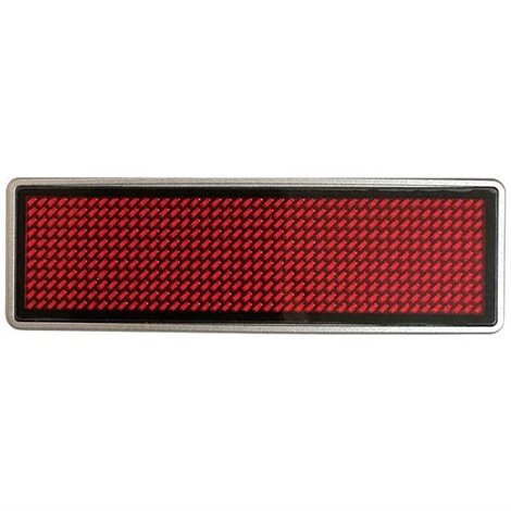 Targhetta nome LED Rosso 44 x 11 Pixel (L x A x P) 93 x 30 x 6 mm