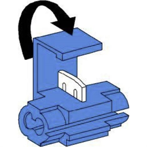 Derivatore flessibile: 1.50-2.50 mm² rigido: 1.50-2.50 mm² 250 pz. Blu