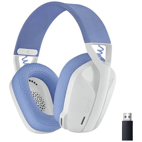 G435 LIGHTSPEED Gaming Cuffie Over Ear Bluetooth Stereo Bianco limitazione del volume