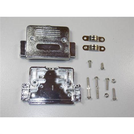 Guscio SUB-D Numero Poli (num): 50 Plastica metallizzata 180 ° Argento 100 pz.