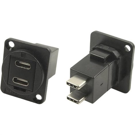 Adattatore XLR presa USB C™ su spina USB C™ Adattatore incasso Contenuto: 1 pz.
