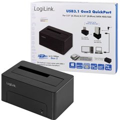 USB-C® 10Gbps SATA 6 Gb/s 1 Porta Docking Station per hard disk 2.5 pollici, 3.5 pollici