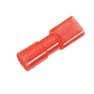 Presa piatta Larghezza spina: 2.8 mm Spessore spina: 0.5 mm 180 ° Completamente isolato Rosso 100 pz.