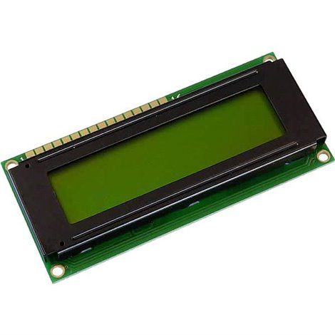 Display LC Giallo-Verde (L x A x P) 80 x 36 x 7.6 mm