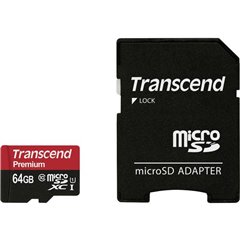 Premium Scheda microSDXC 64 GB Class 10, UHS-I incl. Adattatore SD