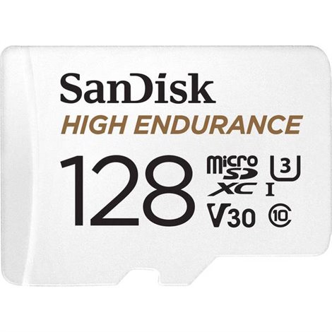 High Endurance Monitoring Scheda miniSDXC 128 GB Class 10, UHS-I, UHS-Class 3, v30 Video Speed Class incl.