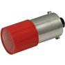 Luce di segnalazione a LED Rosso BA9s 110 V/DC, 110 V/AC 0.4 lm