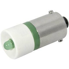 Luce di segnalazione a LED Verde BA9s 12 V/DC, 12 V/AC 2400 mcd
