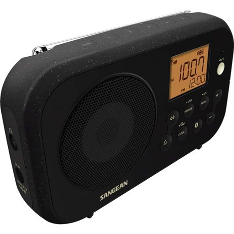 PR-D12 BT Radio da tavolo AM, FM Bluetooth Nero