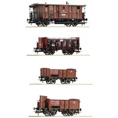 Kit di treni merci H0 da 4 pz. Di K.P.E.V.