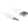 Apple iPad/iPhone/iPod Cavo [1x Spina A USB 2.0 - 1x Spina jack da 3.5 mm] 1.00 m Bianco