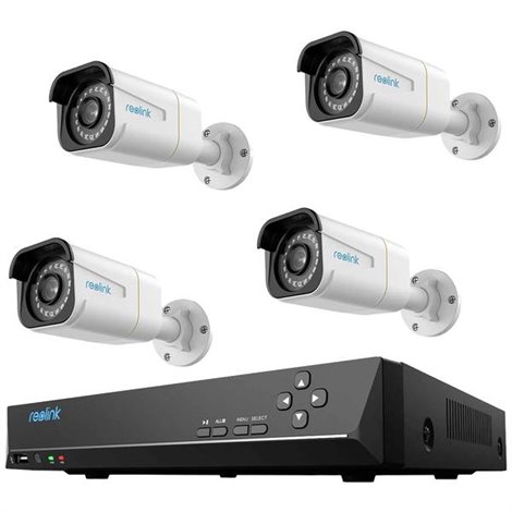 NVS8-5KB4-A LAN IP-Kit videocamere sorveglianza 8 canali con 4 camere 4096 x 2512 Pixel