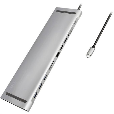 Notebook Dockingstation Adatto per marchio: universale Alimentazione USB-C®, lettore di schede