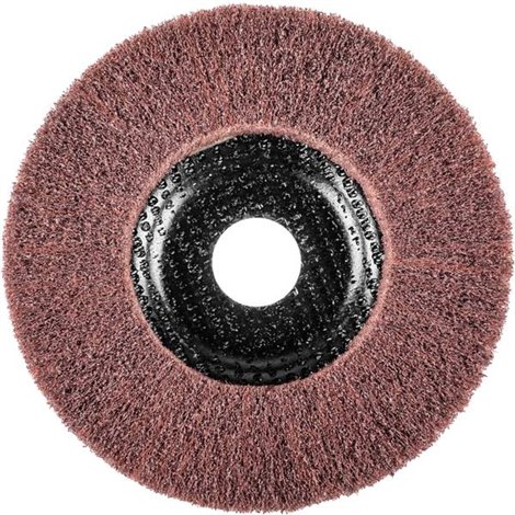 Disco abrasivo in fibra di nylon POLINOX Ø 125 mm Ø foro 22,23 mm A 180 per levigatura fine e finitura
