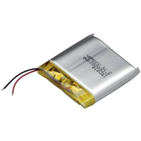 Batteria ricaricabile speciale Prismatica con cavo LiPo ICP602823PA 3.7 V 350 mAh