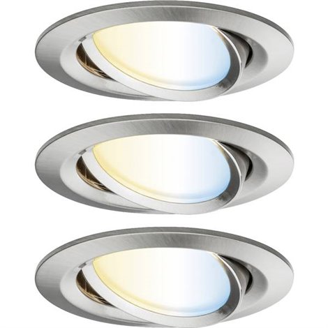 Lampada LED da incasso LED (monocolore) 18 W Ferro (spazzolato)