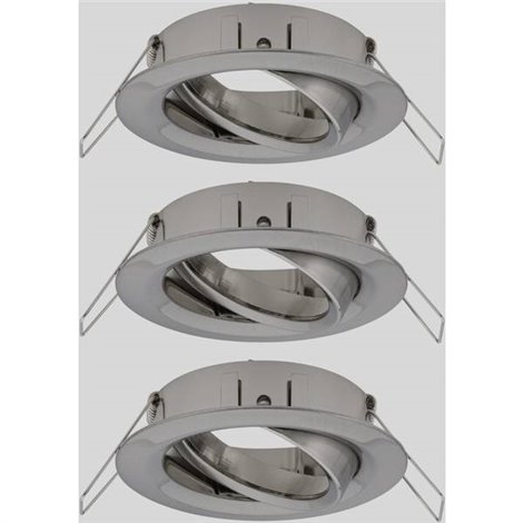 EBL Choose Anello di montaggio Kit da 3 10 W Ferro (spazzolato)
