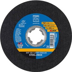 PSF STEELOX Disco di taglio dritto 125 mm 10 pz. Acciaio inox, Acciaio