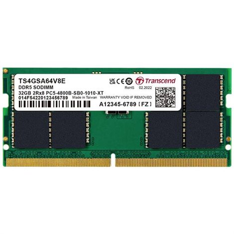 neu Modulo memoria Laptop DDR5 32 GB 1 x 32 GB 4800 MHz 262pin SO-DIMM CL40
