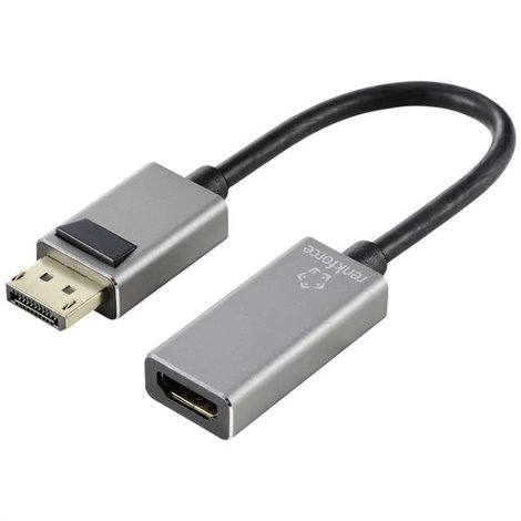 DisplayPort / HDMI Adattatore [1x Spina DisplayPort - 1x Presa HDMI] Nero Ultra HD (8K), Spina in