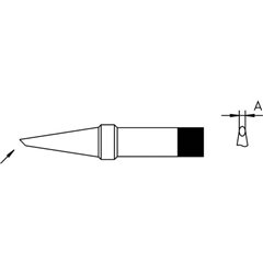 4PTAA9-1 Punta di saldatura Forma tonda, taglio sbieco Dimensione punta 1.6 mm Lunghezza punte 33 mm Contenuto 1