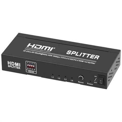 Distributore, splitter HDMI Nero