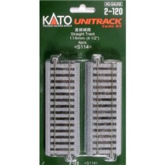 H0 Kato Unitrack Binario diritto 114 mm 4 pz.