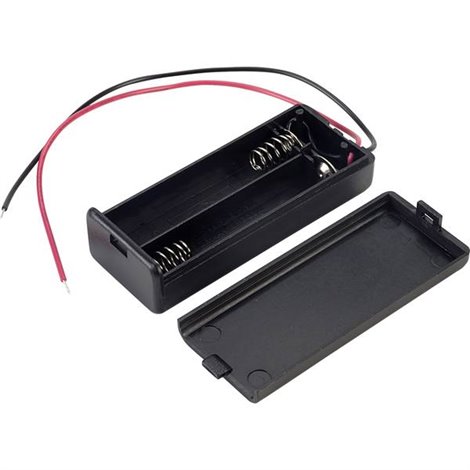 Contenitore portabatterie 2x Ministilo (AAA) Cavo