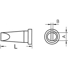 LT-A Punta di saldatura Forma a scalpello, dritta Dimensione punta 1.6 mm Lunghezza punte 13 mm Contenuto 1 pz.