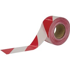 Nastro di chiusura rosso/bianco (L x L) 100 m x 75 mm
