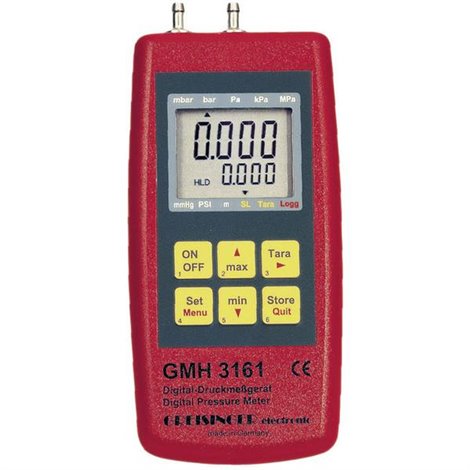 GMH 3161-13 Manometro Pressione dellaria, Gas non aggressivi, Gas corrosivi -0.1 - 2 bar