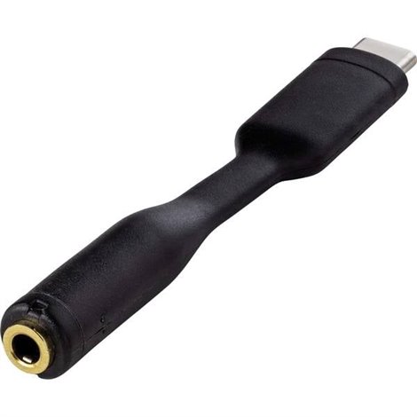 Audio Cavo adattatore [1x spina USB-C® - 1x Contatti dorati presa 3,5 mm] Flessibile