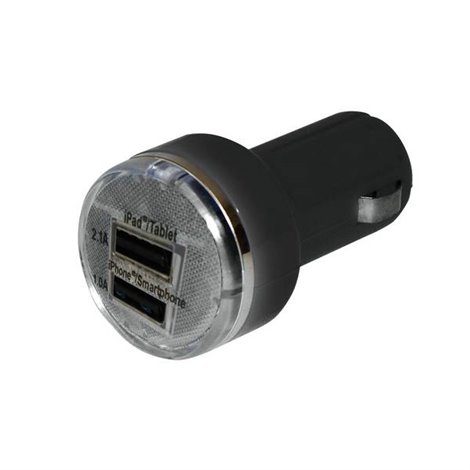 Adattatore di ricarica USB Portata massima corrente=2.1 A 12 V a 5 V, 24 V a 5 V